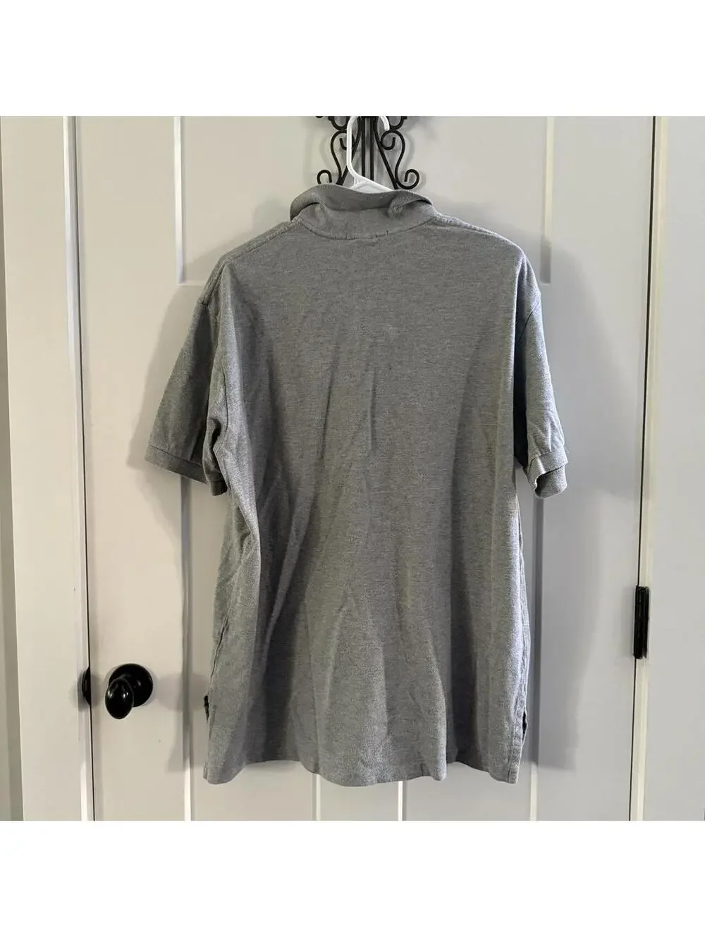 🐎 Classic Polo Ralph Lauren Gray Pony Polo Shirt XL Minimalist Preppy